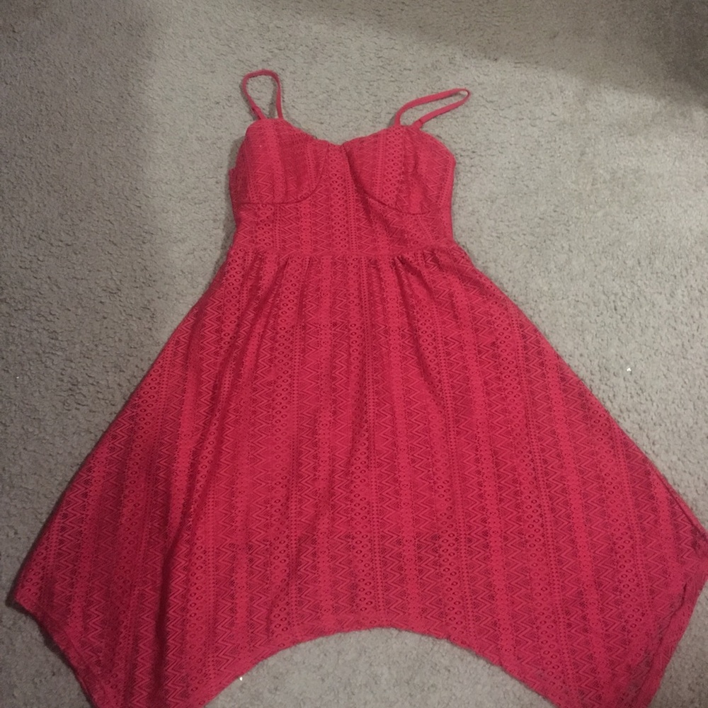 Ruby red summer dress